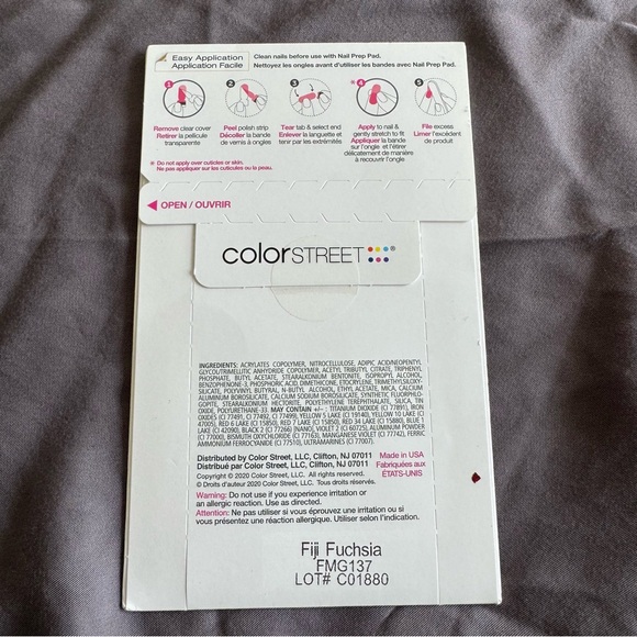 *Retired* Color Street: Fiji Fuchsia | Purple Violet Pink Glitter Party Sparkle - Picture 4 of 13